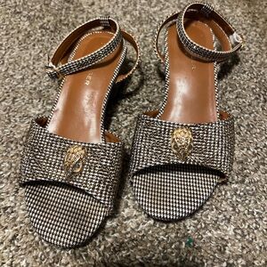 Kurt Geiger Brown and Gold Dress Shoes with Elegant Design